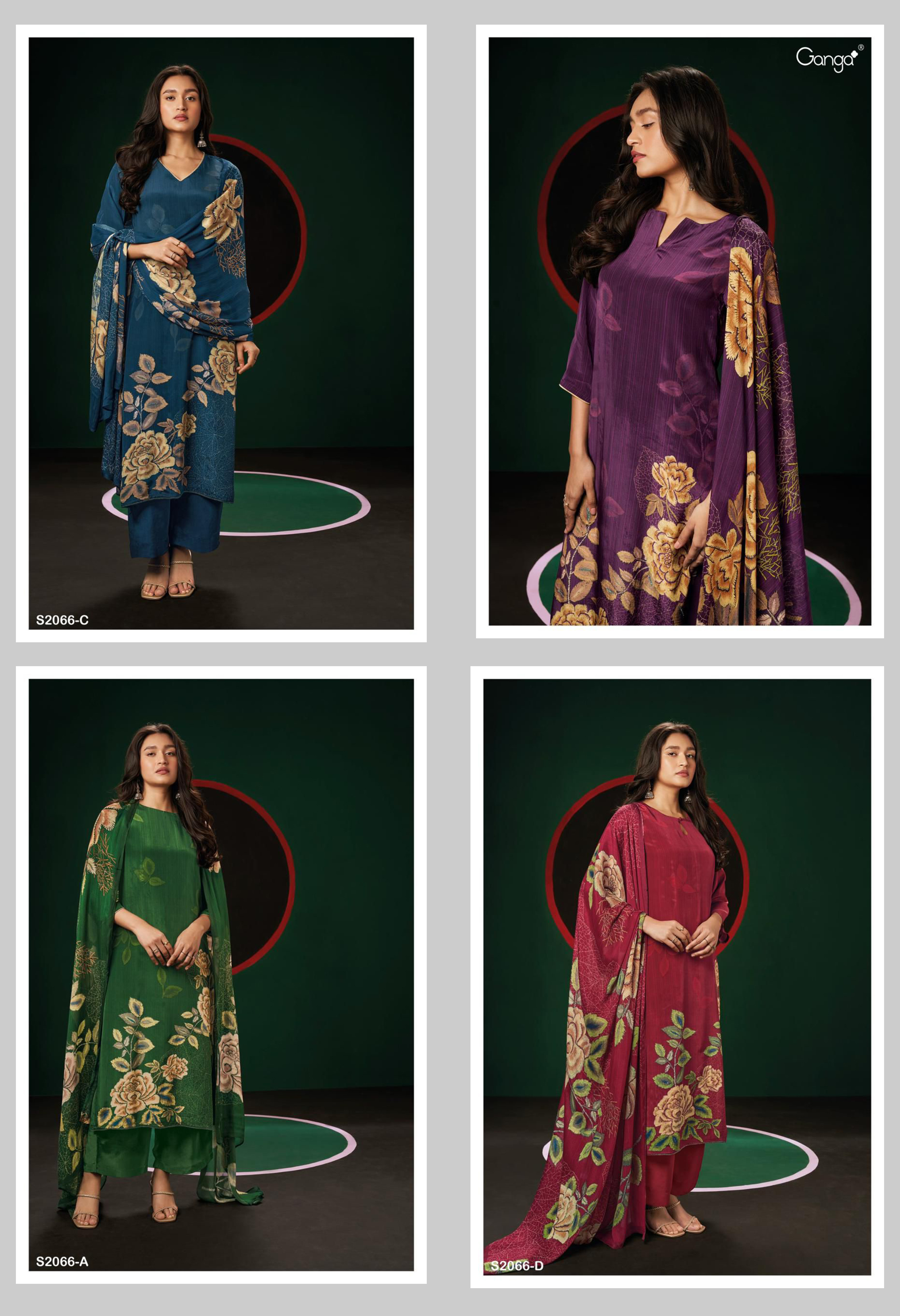 DIVINE MESSENGER | Divine Fab Latest Ladies Suits | PREMIUM BEMBERG SILK PRINTED VISCOSE SILK SOLID