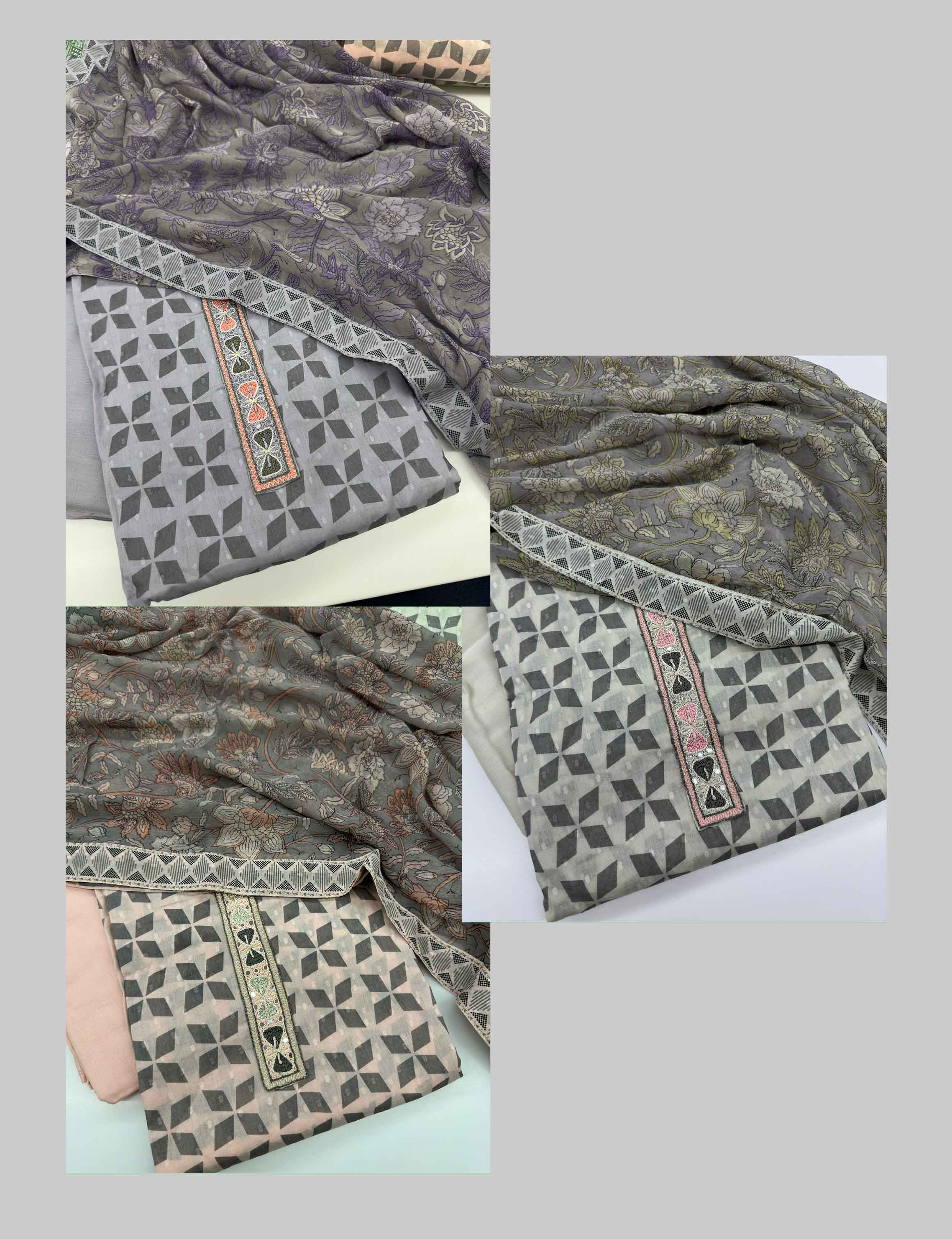 DIVINE MESSENGER | Divine Fab Latest Ladies Suits | Top pure cotton dobby embroidery