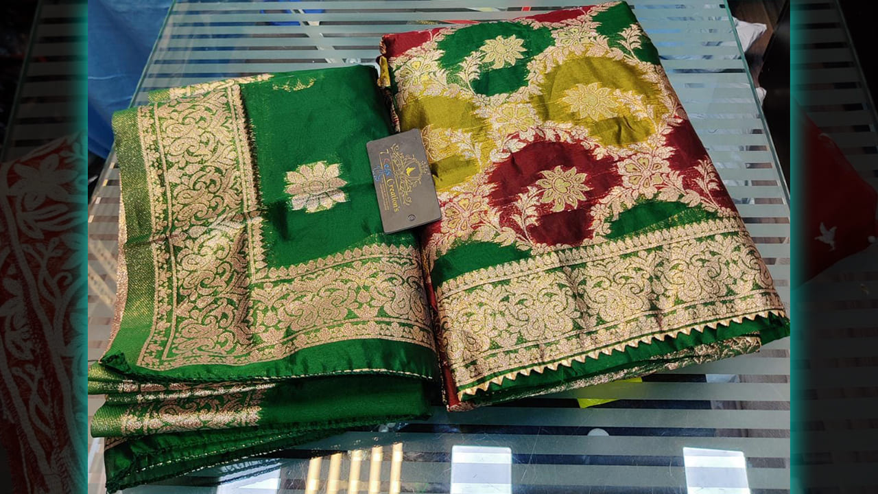 7Seas Creation's Trending Suits | Organza With 4 Sided Heavy Border & Beautiful Weaving All Over