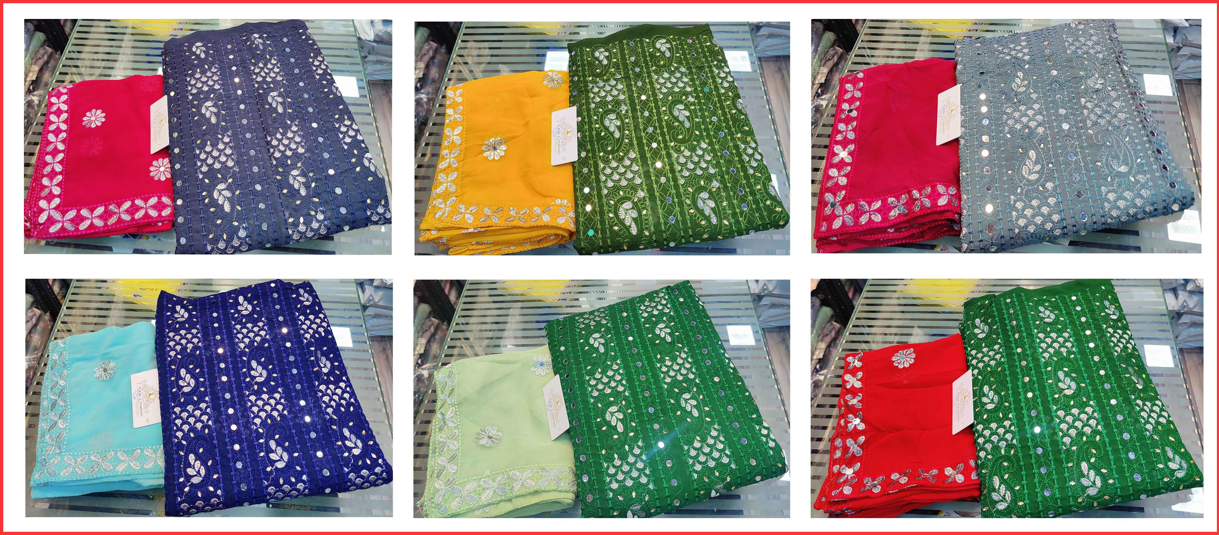DIVINE MESSENGER | Divine Fab Latest Ladies Suits | chikankari & Mirror work COLOURS MAY VARY DUE TO LIGHT EFFECT