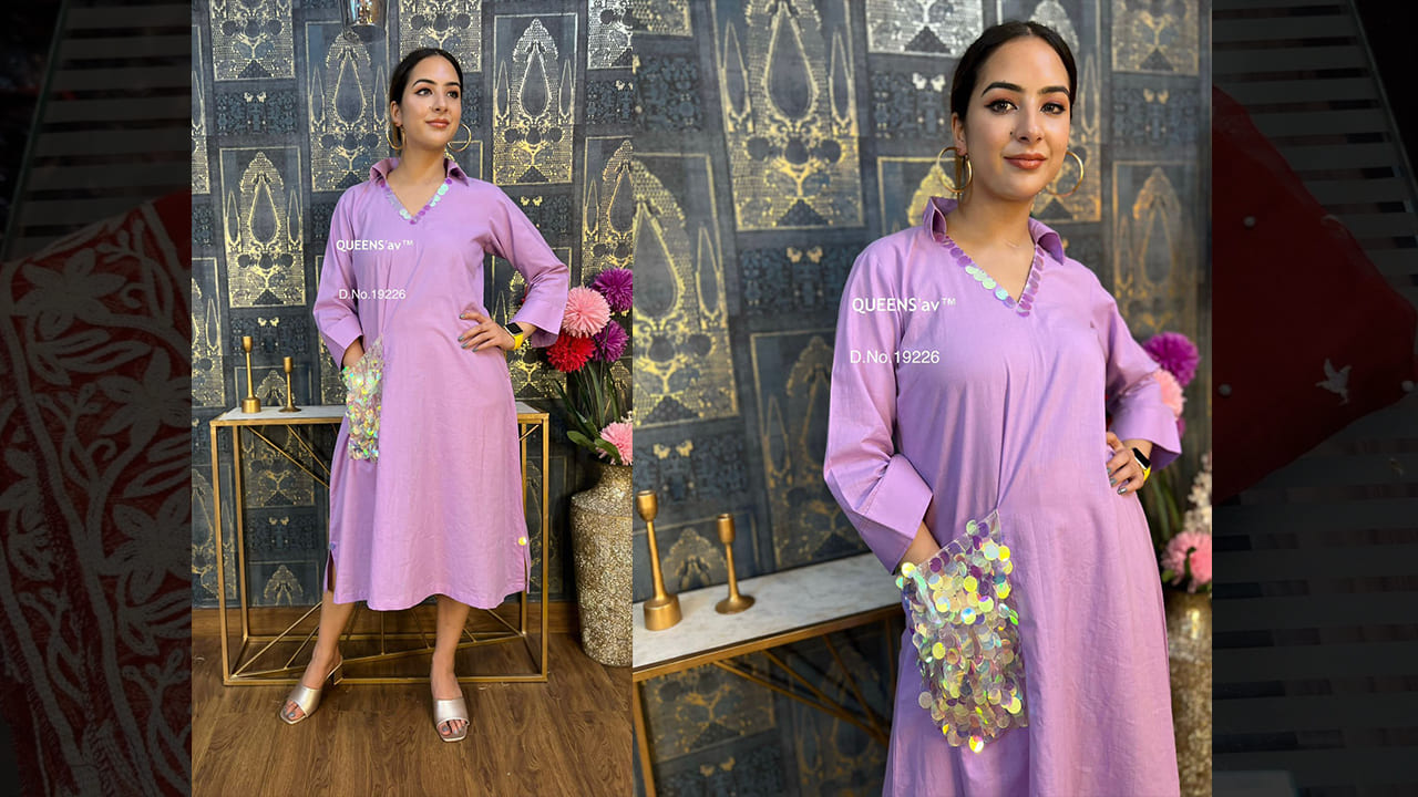 QUEENS'av Latest Suits | Beautiful Pure Soft Cotton Super Comfortable Shirt Tunic Dress #shorts