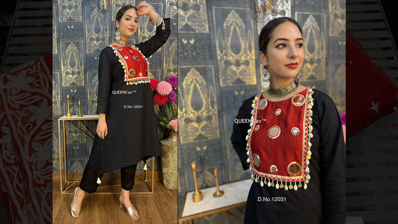 QUEENS'av Top Suits | Beautiful Super Comfortable Coord Set | Pure Mul Cotton Shirt | Mirror work