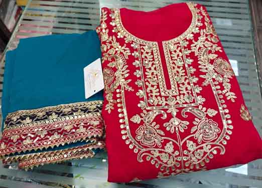 DIVINE MESSENGER Latest Ladies Suits | Georgette with double layered embroidery & sequins