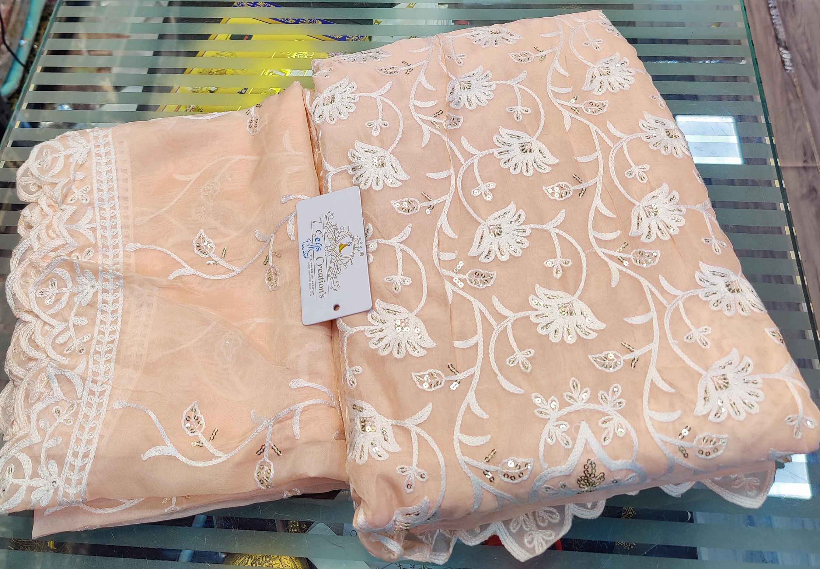 DIVINE MESSENGER | 02 Divine Fab Latest Ladies Suits |  Soft organza with heavy embroidery & sequins