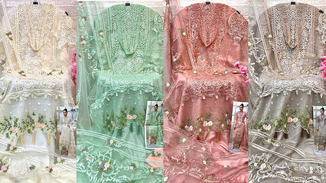 Divine Fab Latest Suits | Butterfly Net With Heavy Embroidery With Mothi