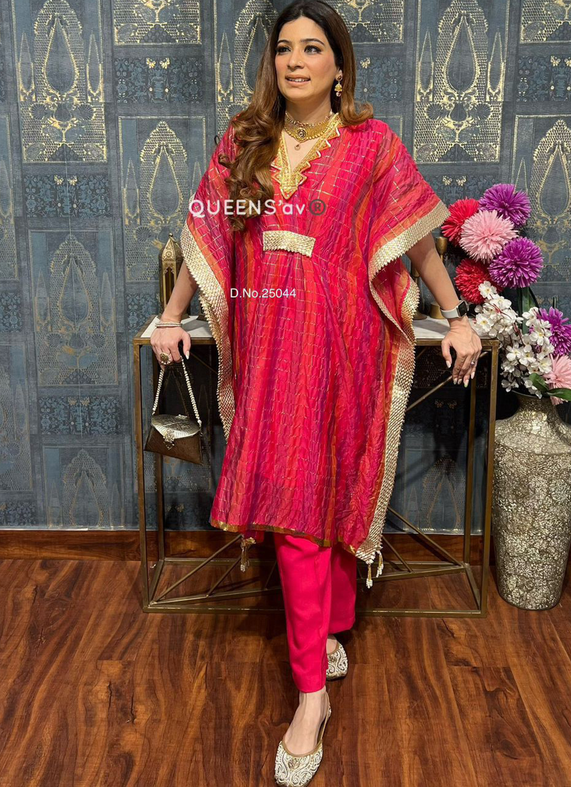 DIVINE MESSENGER | Divine Fab Latest Ladies Suits | Pure chanderi kaftan pleeted coord set✡️rich gota work