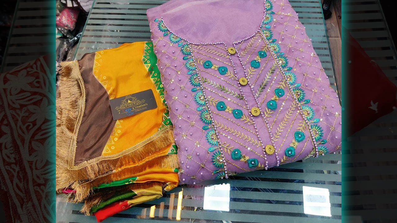 7 Seas Creation's Latest Suits | Heavy Chinnon Silk With Multi-Colored Digital Printing All Over