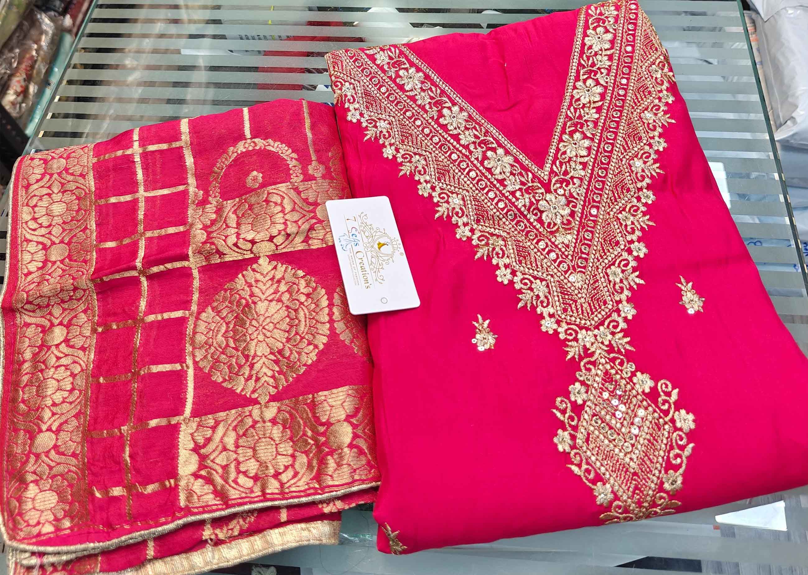 DIVINE MESSENGER | 02 
Divine Fab Latest Ladies Suits | Roman Silk Cotton with very fine embroidery