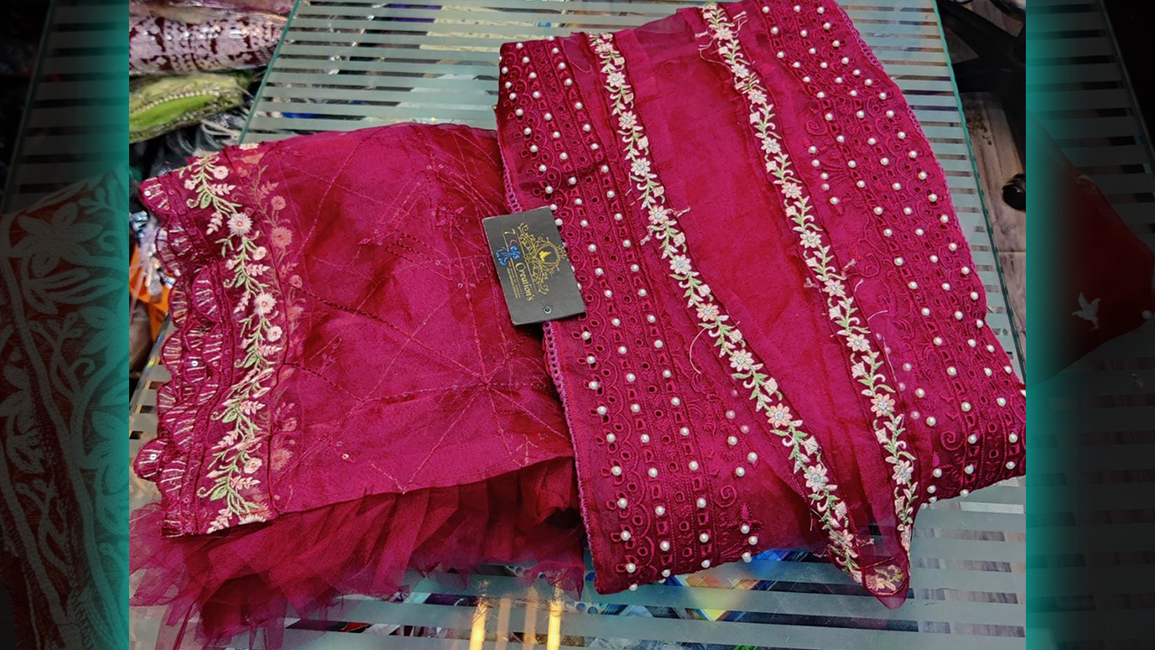 7 Seas Creation's Top Suits | Organza With Beautiful Embroidery & Heavy Sequins Work All Over