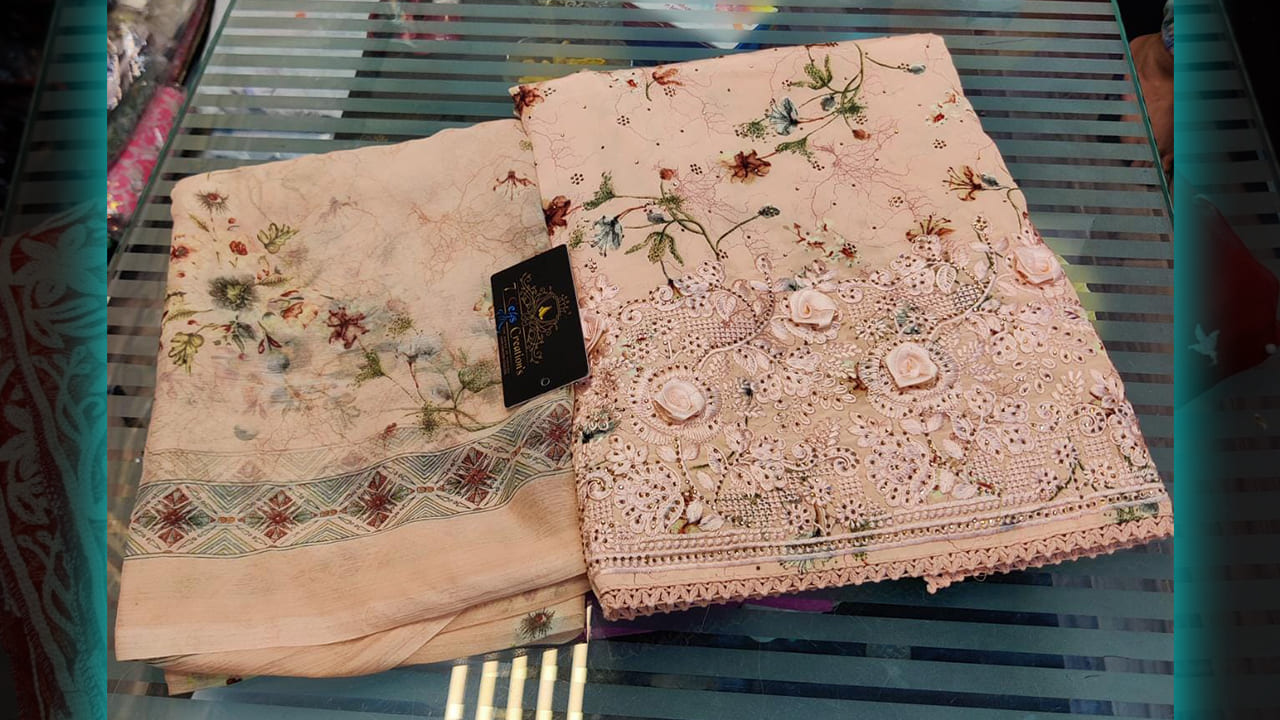 7Seas Creation's Latest Suits | Pure Crepe Silk With Beautiful Digital Printing All Over #shorts