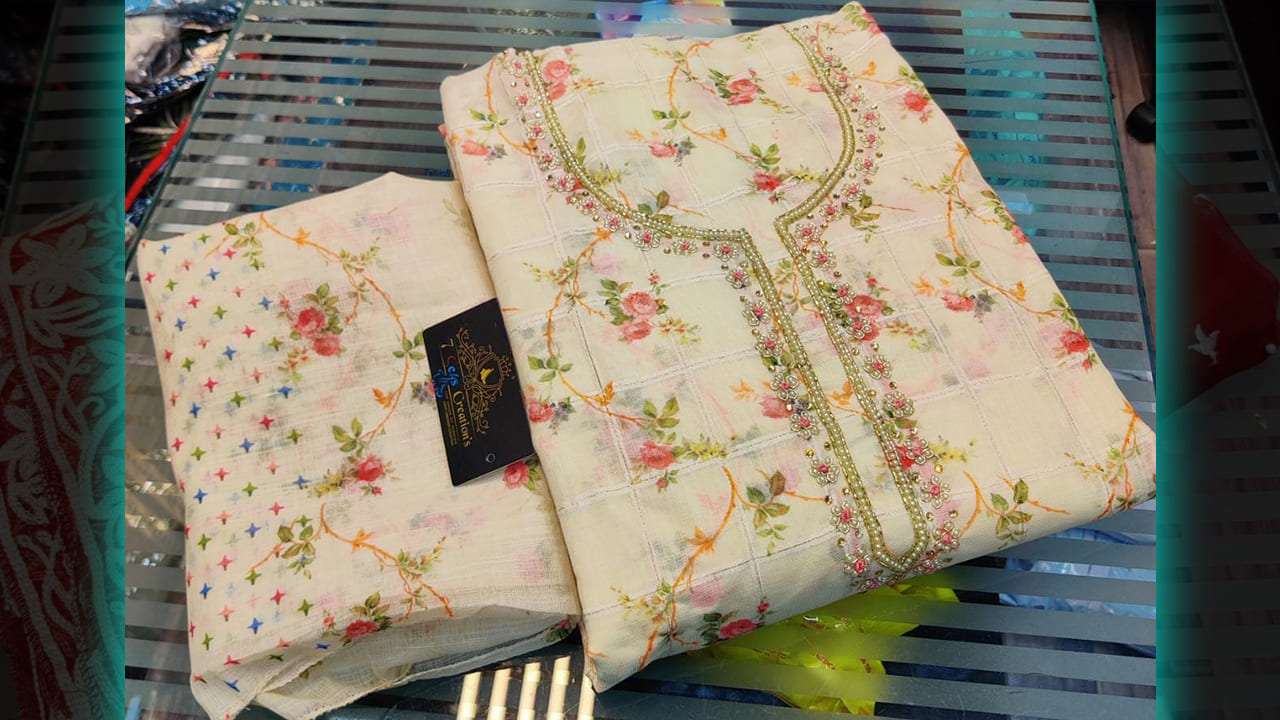 7Seas Creation's Top Suits | Chanderi Cotton With Beautiful Digital Printing All Over