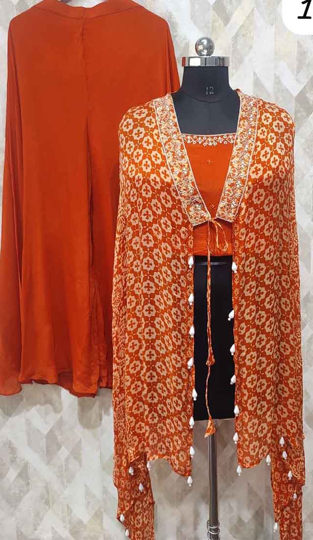 DIVINE MESSENGER | Divine Fab Latest Ladies Suits | pure chinon over coat with chinon blause