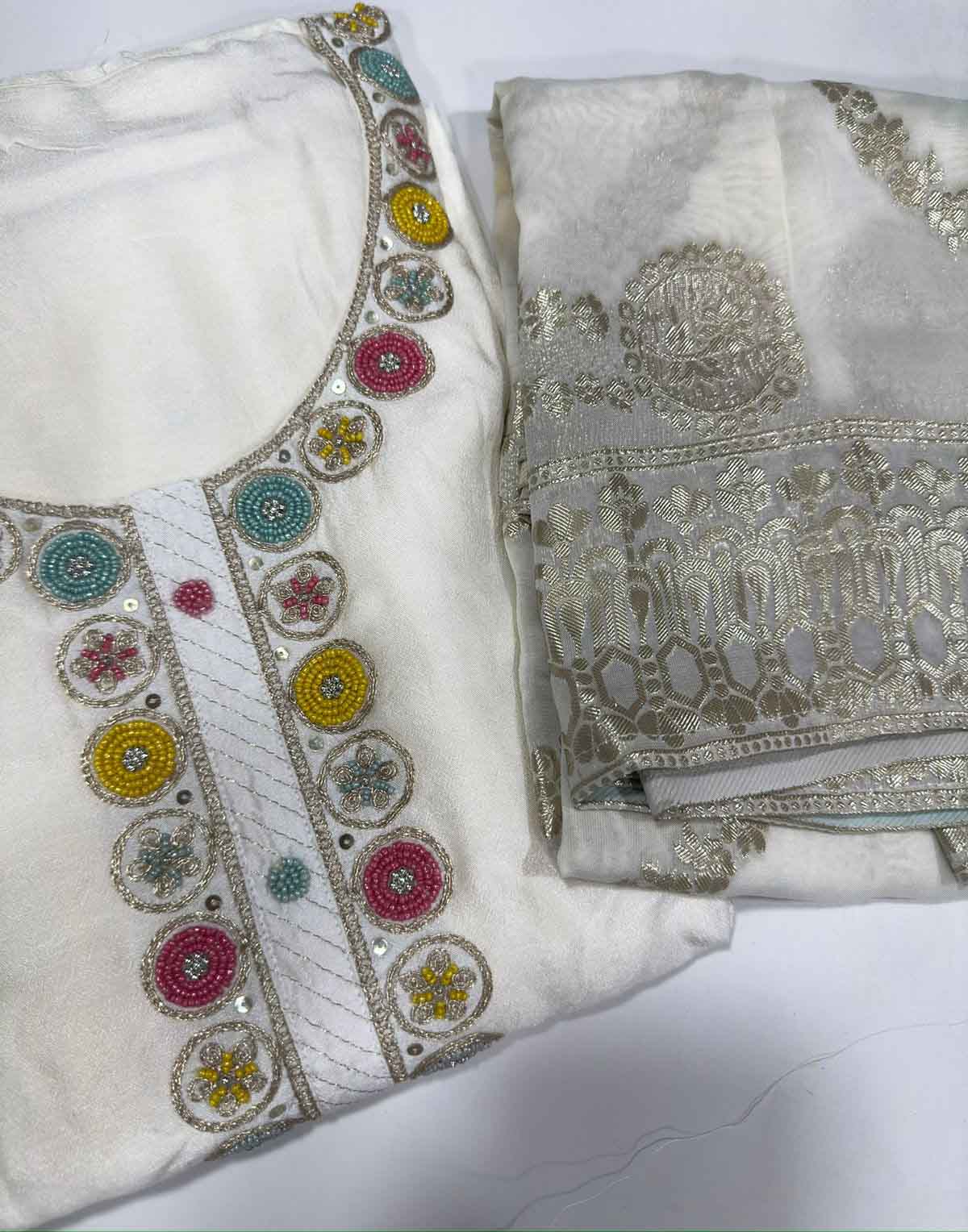 DIVINE MESSENGER | Divine Fab Latest Ladies Suits | pure dola handwork Dupatta pure organza jacquard
