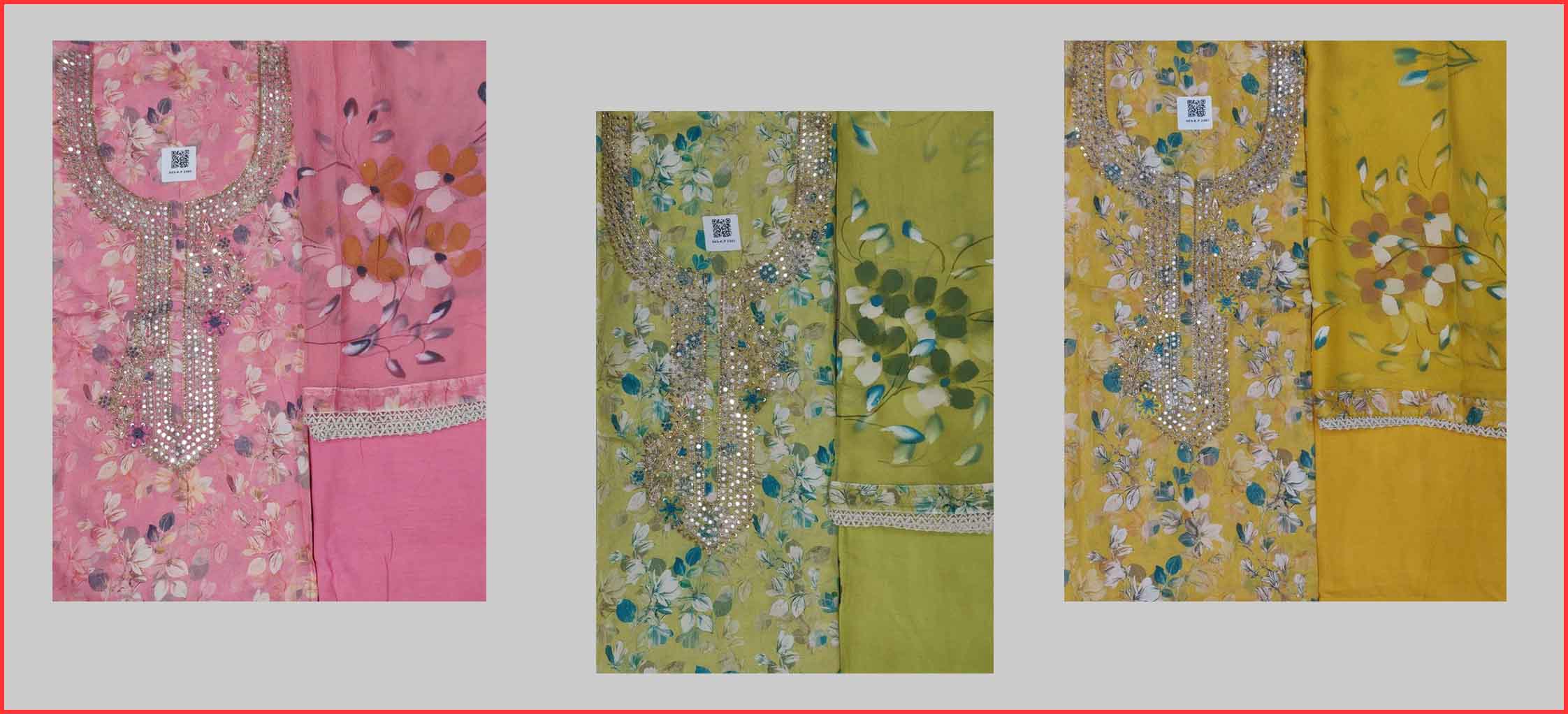 DIVINE MESSENGER | Divine Fab Latest Ladies Suits | cotton handwork Dupatta pure chiffon brush paint Bottom