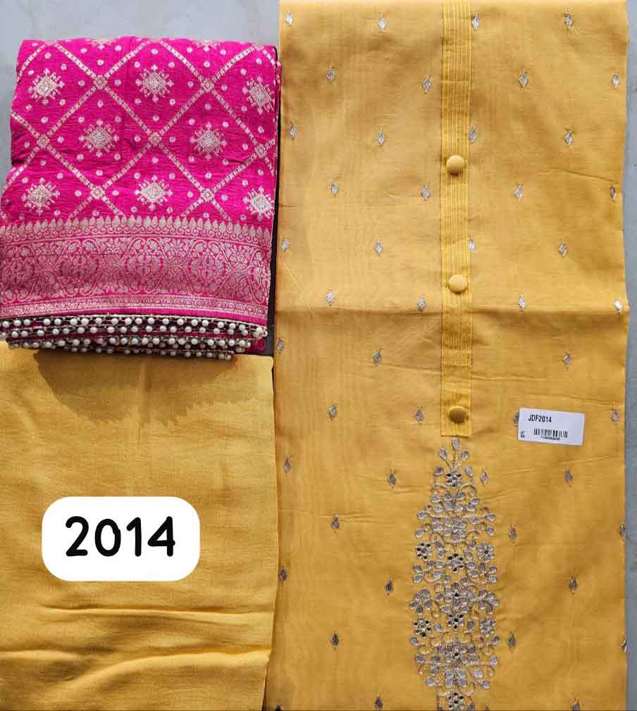 DIVINE MESSENGER | 2014-Divine Fab Latest Ladies Suits | 2014 CHANDERI with work  DUPATTA