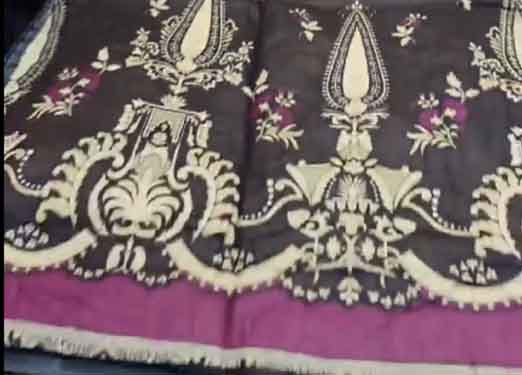 Stitched Cotton with beautiful digital printing Crochet laces