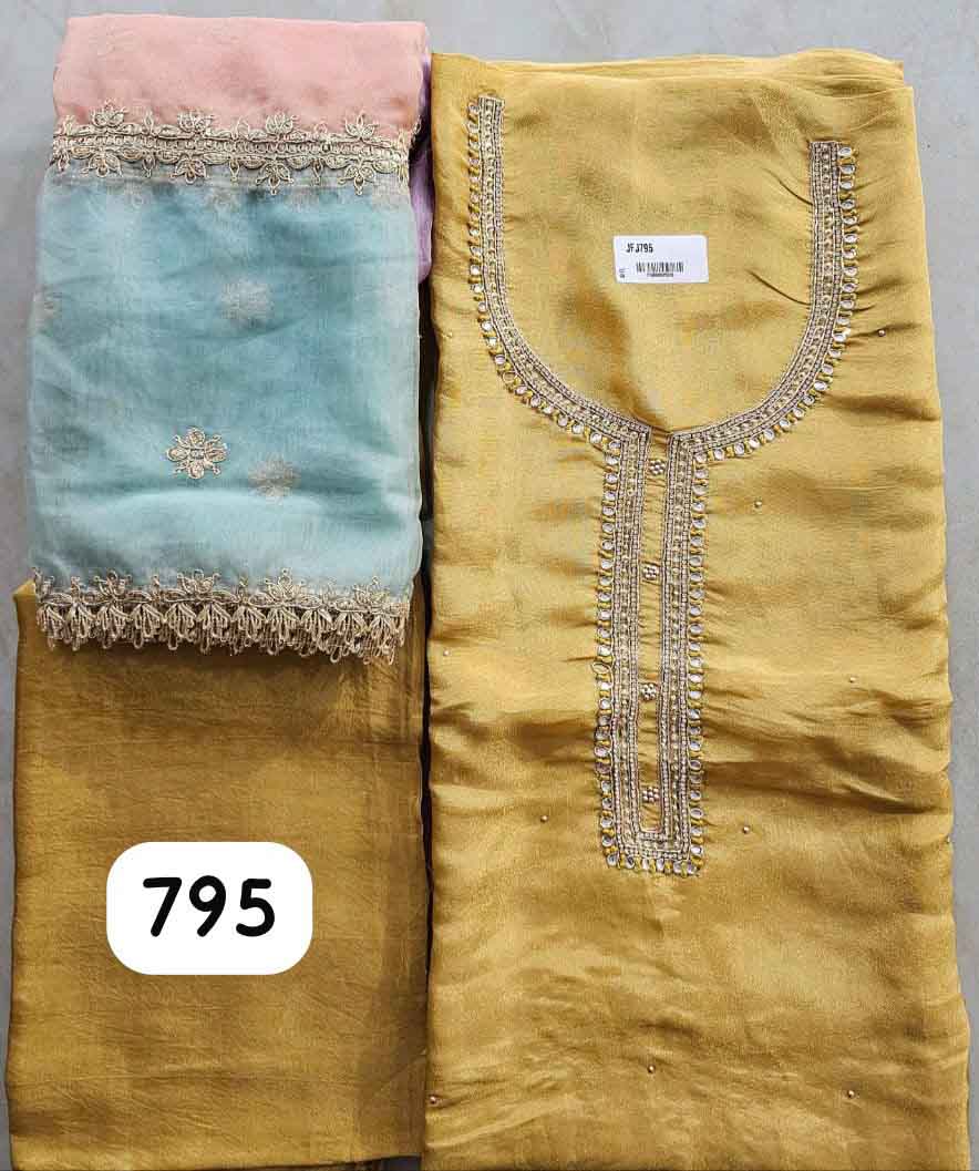 DIVINE MESSENGER | 795-Divine Fab Latest Ladies Suits | SHIMAR with ORGANZA DUPATTA