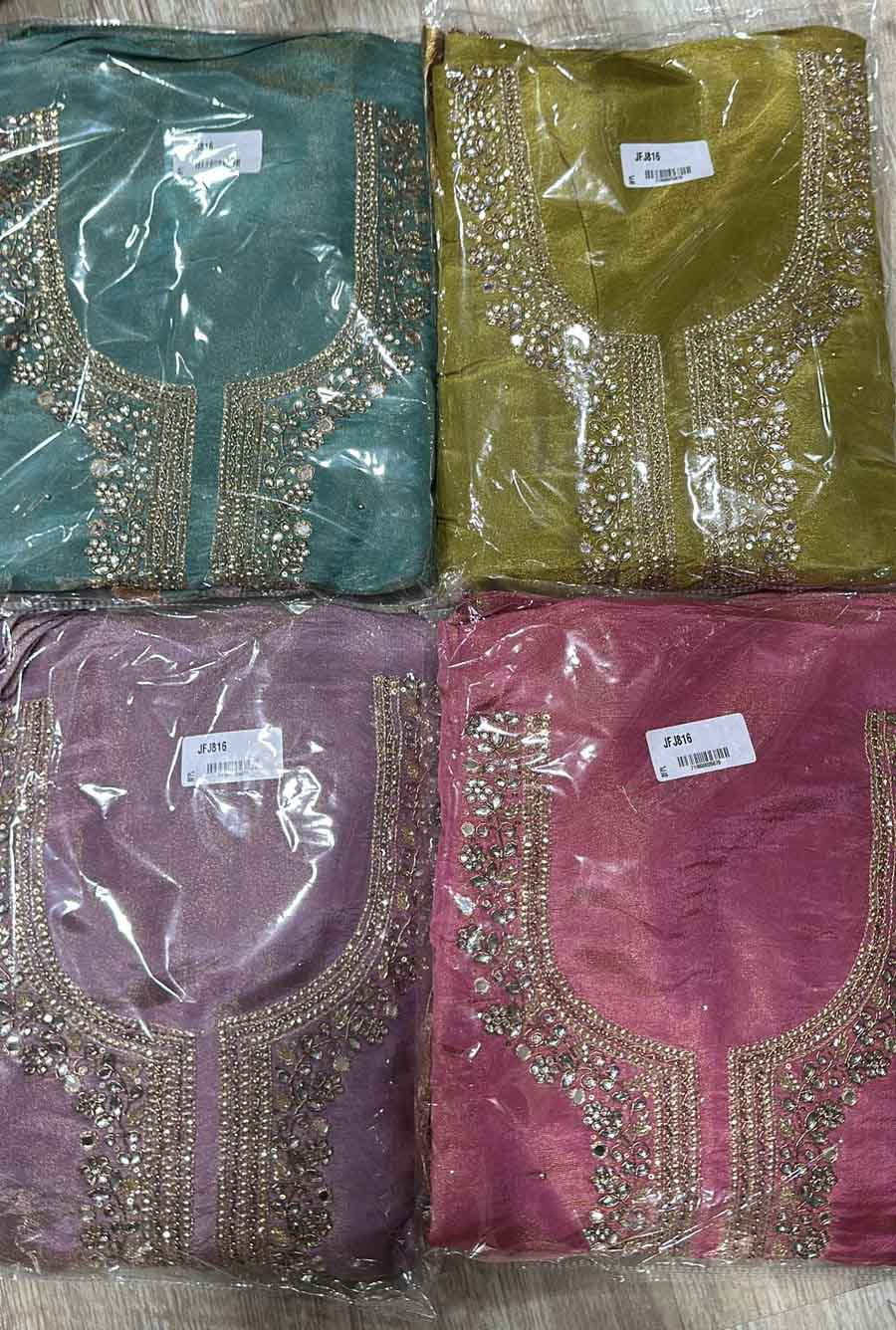 DIVINE MESSENGER | 816-Divine Fab Latest Ladies Suits | FABCRIC - SHIMAR with work SHIMAR DUPTTA
