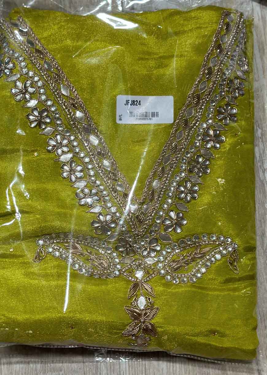 DIVINE MESSENGER | 824-Divine Fab Latest Ladies Suits | SHIMAR with work ORGANZA DUPTTA