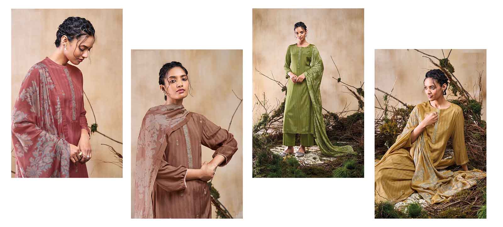 DIVINE MESSENGER | Divine Fab Latest Ladies Suits | VISCOSE MUSHLIN PRINTED WITH EMBROIDERY
