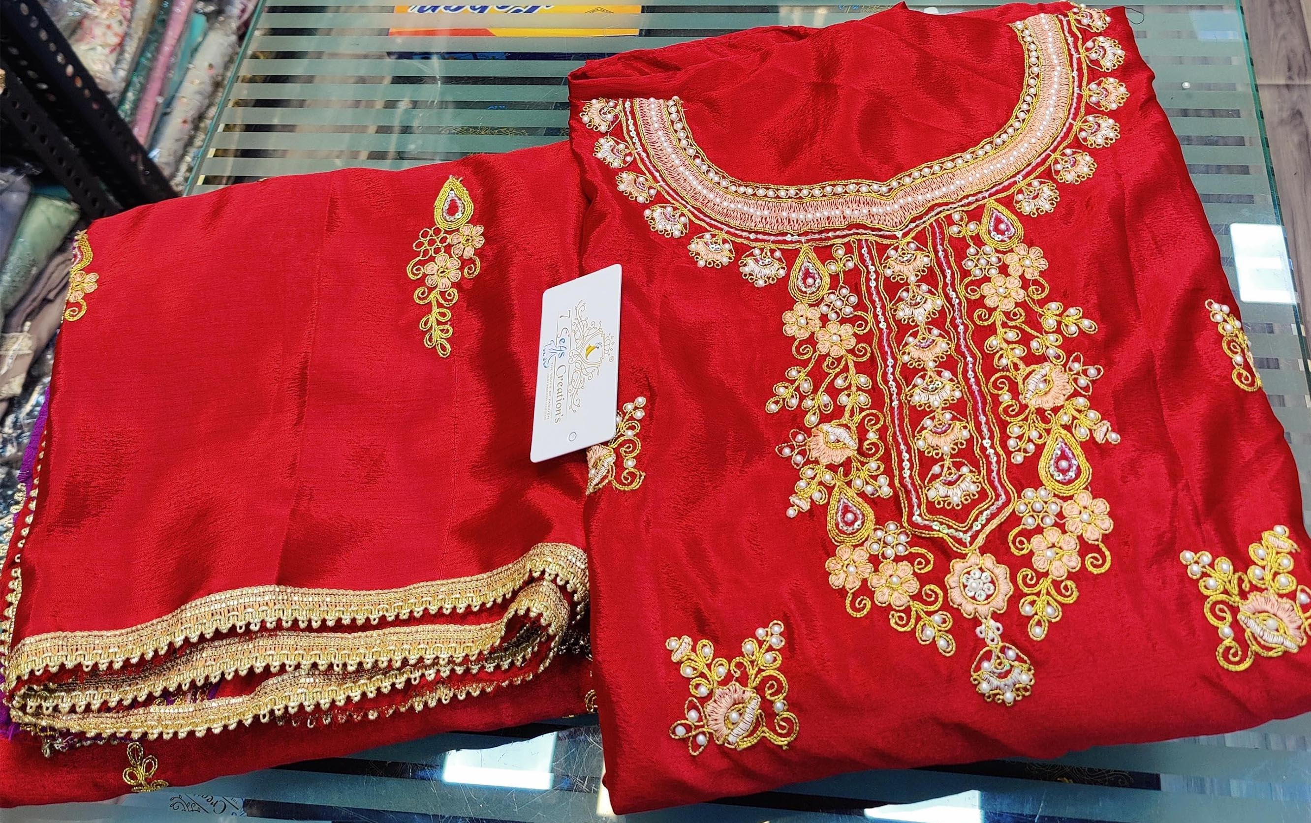 DIVINE MESSENGER | Divine Fab Latest Ladies Suits | Chinnon silk with beautiful Multi-colored embroidery