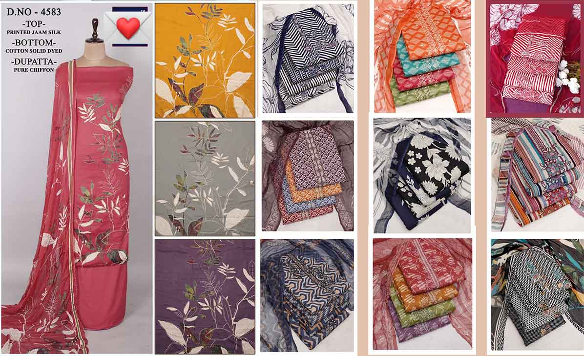 DIVINE MESSENGER | Latest Ladies Suits | pure chiffon printed Bottom pure cotton