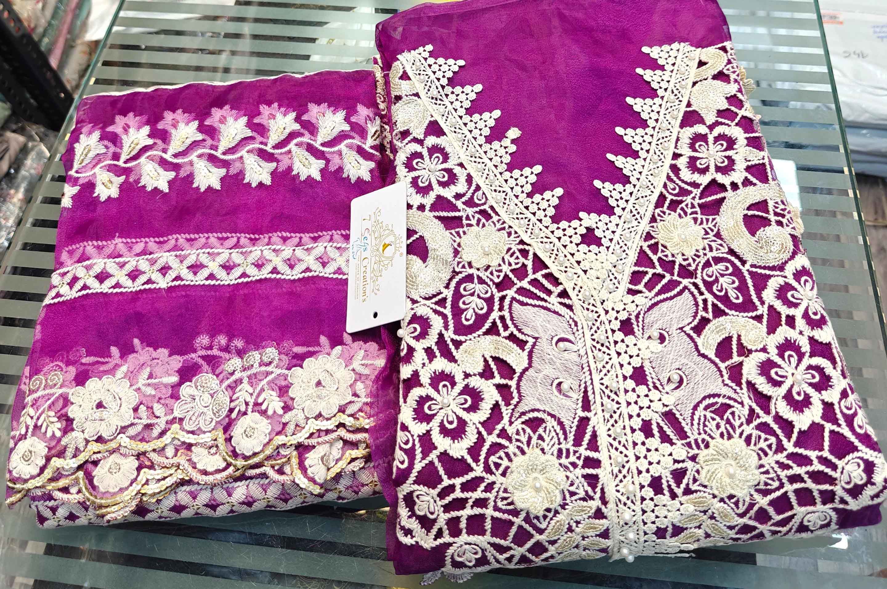 Divine Fab Latest Ladies Suits | Organza with heavy embroidery & beautiful sequins work