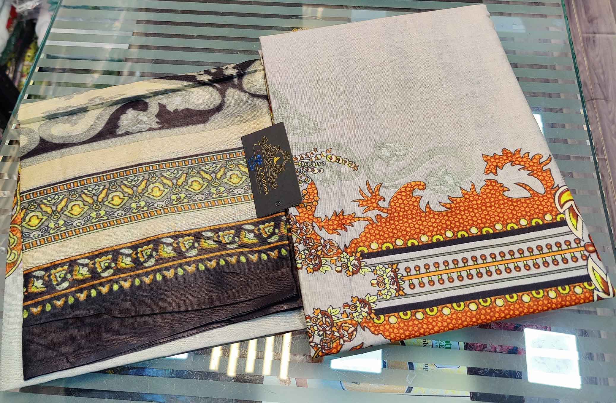 DIVINE MESSENGER | Divine Fab Latest Ladies Suits | Very soft Pure cotton with beautiful digital  Back printed