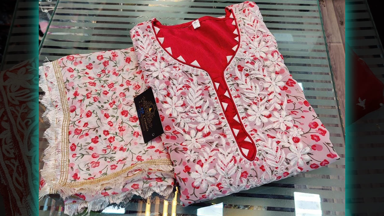 7 Seas Latest Suits | Stitched Georgette With Beautiful Digital Printing All Over
