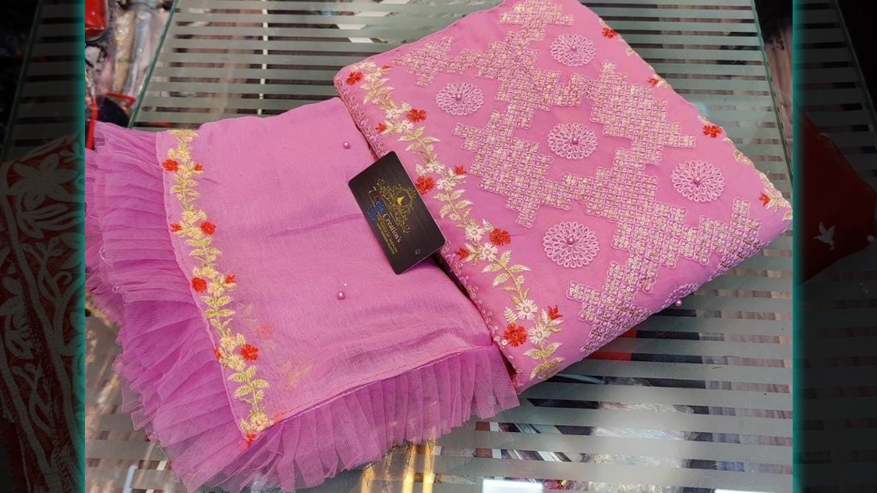 Divine Fab Latest Ladies Suits | Georgette Beautiful & Heavy Embroidery With Sequins Work All Over