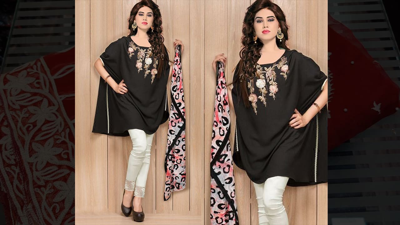 Divine Fab Latest Suits | Designer Embroidered Tunic With Sleeves Paired | Christmas Collection