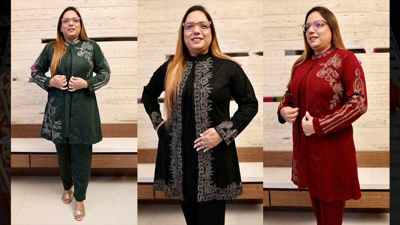 Divine Fab Latest Ladies Suits | Beautiful Woolen Three Piece Set | Winter Collection