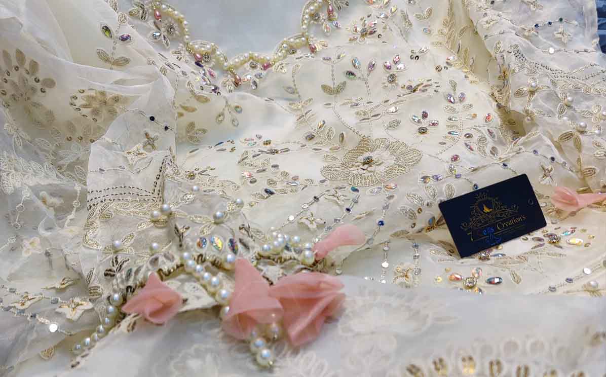 Beautiful work absolutely gorgeous embroidery diamonds embroidery & sequins work -1